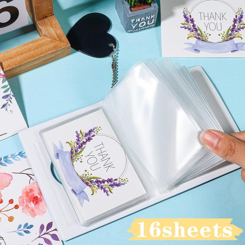 3" Mini Photo Album, Kpop Photocard Holder Book 32 Pockets, Photocard with Mirror-Like Photocard Binder, Love Heart Pendant Decor Gift Hollow