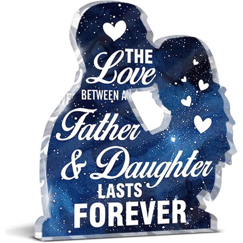 Gifts for Dad From Son, Thank You Gift for Dad Daddy Father Bonus Dad, Dad Birthday Father's Day Gift Ideas, Best Dad Acrylic Keepsake