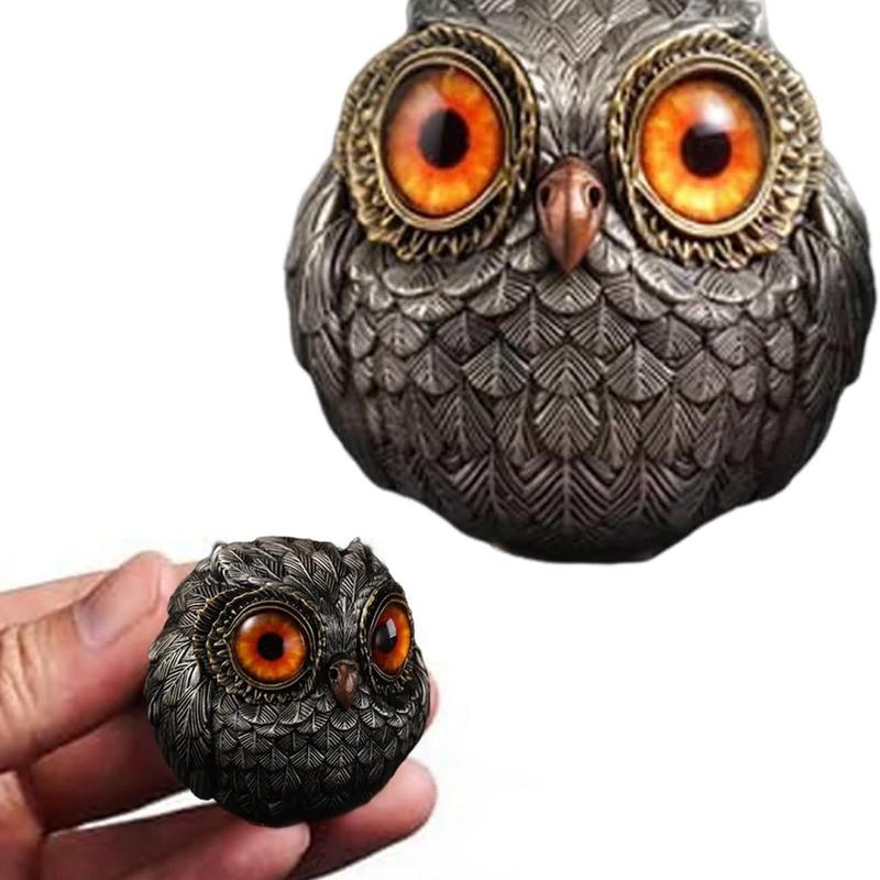 Owl Beads Pendant Owl Home Decoration Resin Craft Ornament