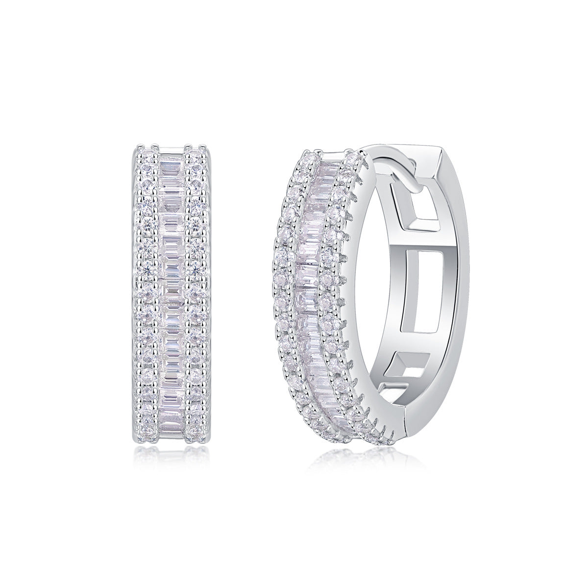 Elegant Niche Light Luxury S925 Hoop Earrings for Women Non-Fading