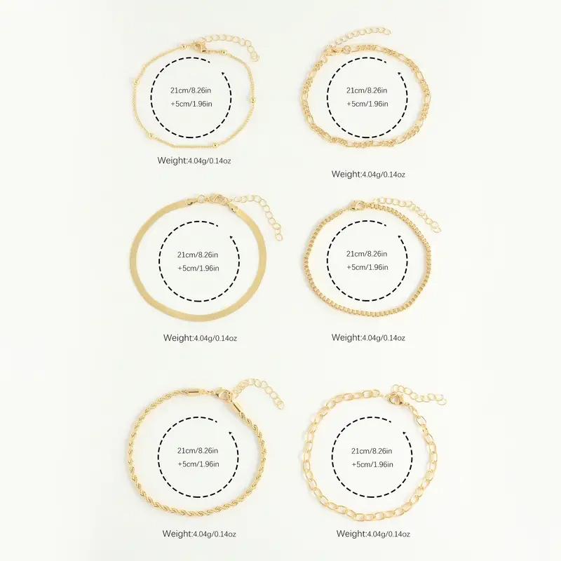 Anklets for Women 14K Real Gold Silver Plated Ankle Bracelets Trendy Waterproof Boho Anklets Set Adjustable Dainty Cute Diamond Beaded Heart Non Tarnish Summer Beach Jewelry Gift