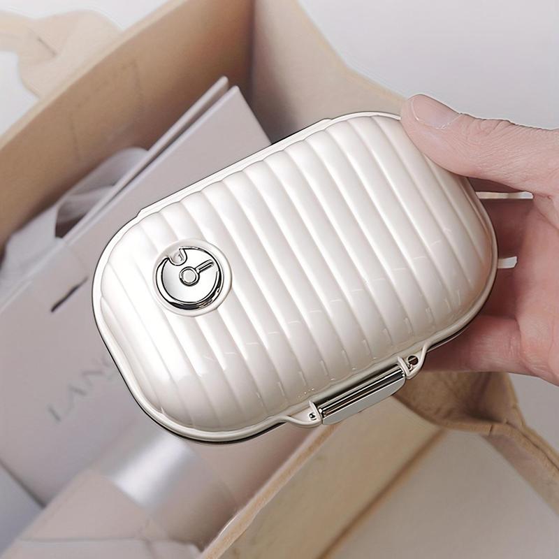 Portable Pill Storage Box, 1 Count Travel Multi-grid Pill Organizer, Mini Jewelry Storage Box, Medicine Box Storage Organizer, Summer for Gift