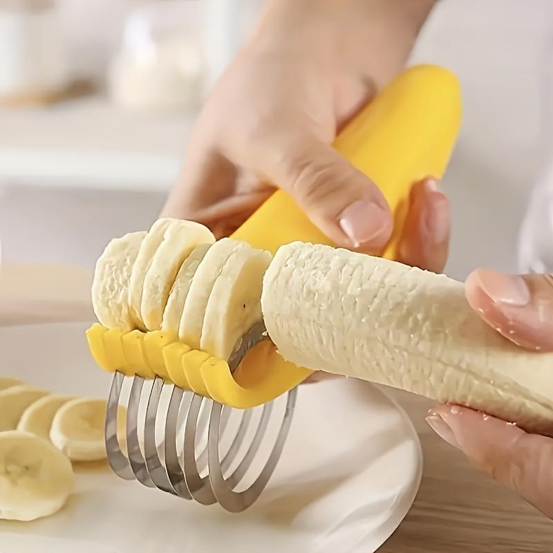 Stainless Steel Banana and Cucumber Slicer-Perfect for Barbecue and Outdoor Cooking, Food Safe Kitchen Gadgets