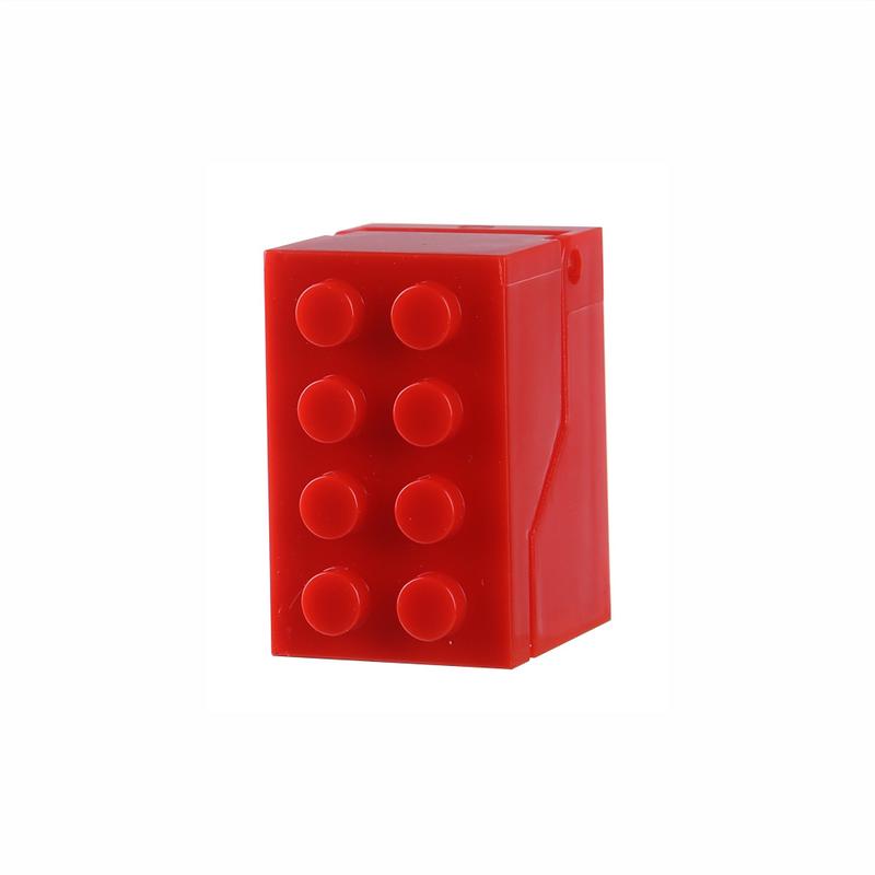 4PCs Building Blocks Shape Wall-Mounted Toothbrush Holder Bathroom Multifunctional U-Shaped Card Slot Toothbrush Draining Storage Rack