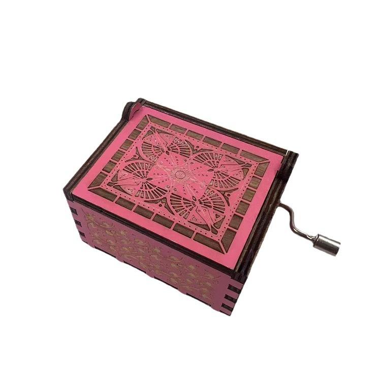 Mother's Day Music Box Hand-Cranked Wooden Music Box Classical Carving Music Box Ornaments