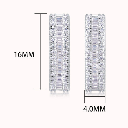 Elegant Niche Light Luxury S925 Hoop Earrings for Women Non-Fading