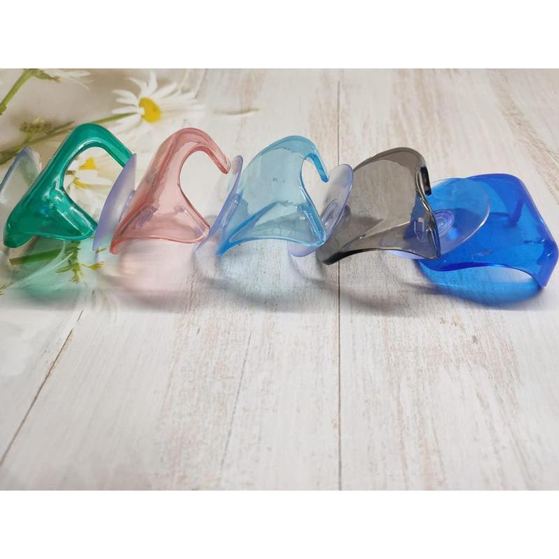 5 Pieces Razor Holder with Suction Cup, Plastic Waterproof Wall Hanger Stands Shaver Hooks, Razor Holder for Shower Bathroom Kitchen Plug