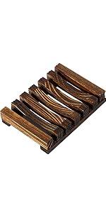 Natural Wooden Soap Dish Soap Saver Holder Soap Tray for Bathroom, Biodegradable, Zero Waste, Plastic Free (Wooden)