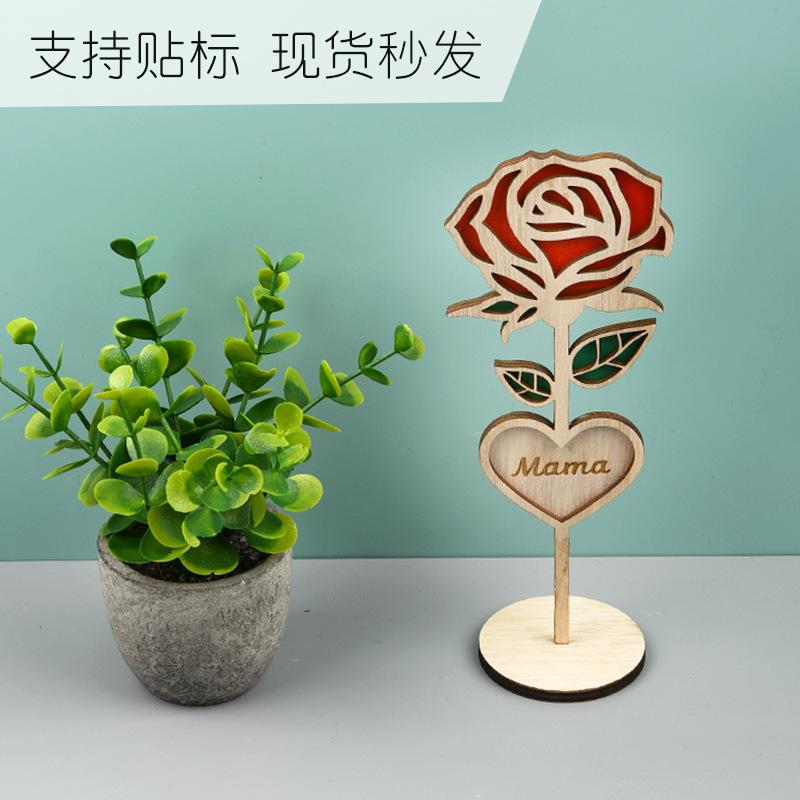 Creative New Wood Mama Roses Wood Roses Wood Mother's Day Gifts Wood Crafts