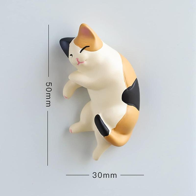 Cute 6 Pack Fun Cat Refrigerator Magnets Office Magnet Cute Magnets for Fridge 3D Cat Refrigerator Magnet Set 6 Pack,Decoration for Kitchen,House,Office,Whiteboard the original paige poster