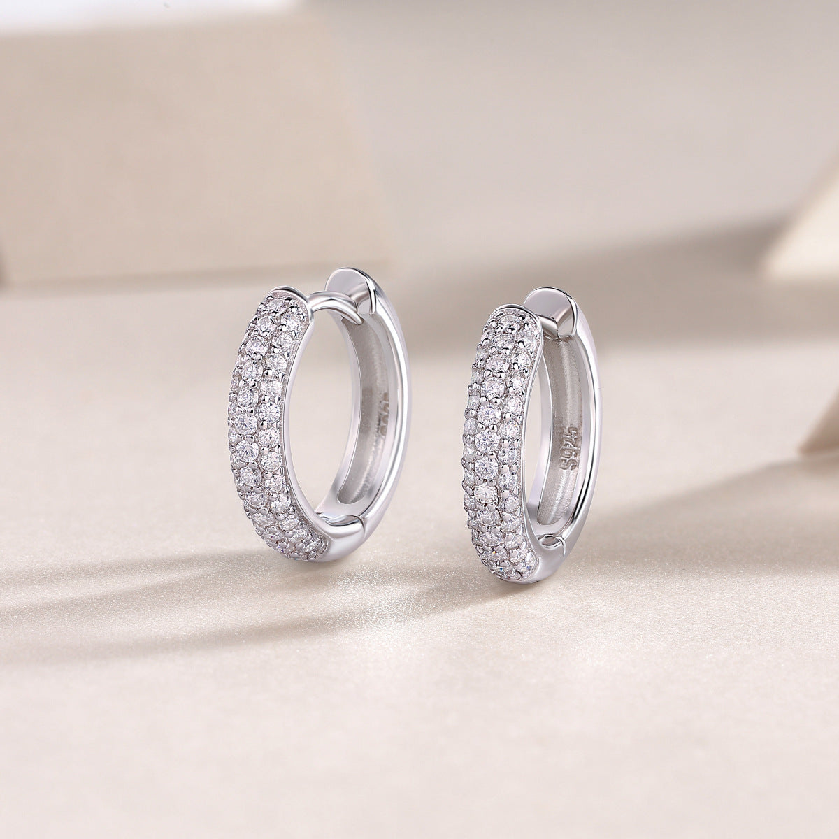 S925 Corner Star Earrings Moissanite Ear Ring