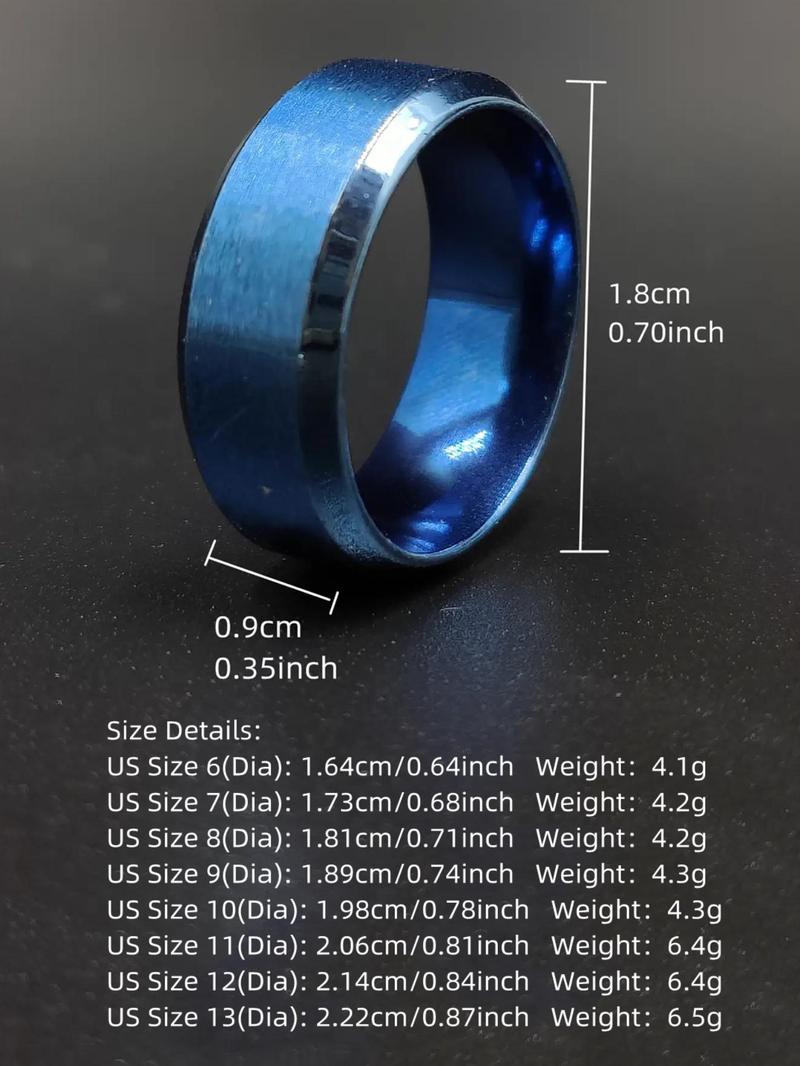 Plain Stainless Steel Ring for Musical Festival, Summer 2024 Daily Streetwear Hip Hop Goth Jewelry for Women Men, Clean Girl Outfit Accessory for Teen Girl Fall