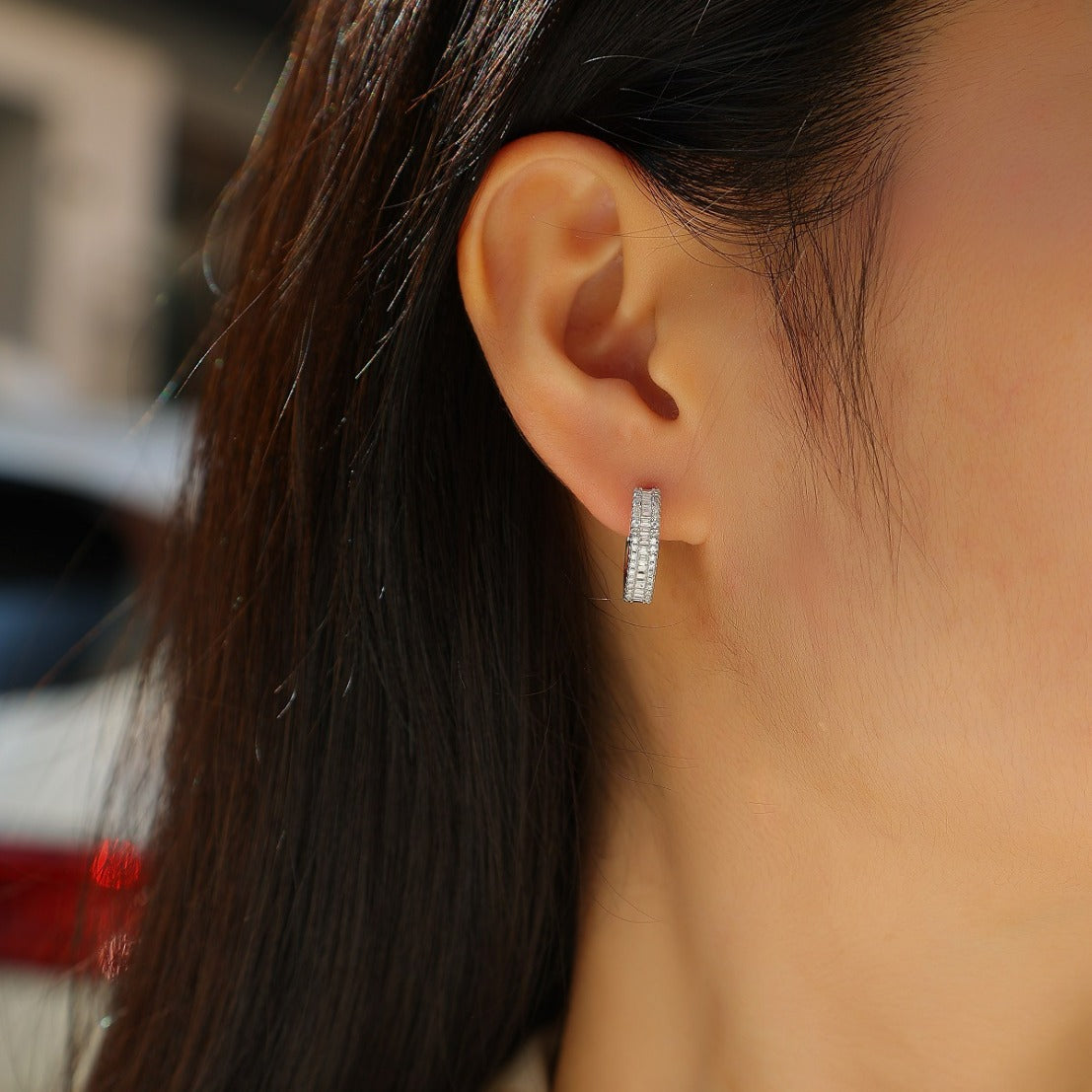 Elegant Niche Light Luxury S925 Hoop Earrings for Women Non-Fading