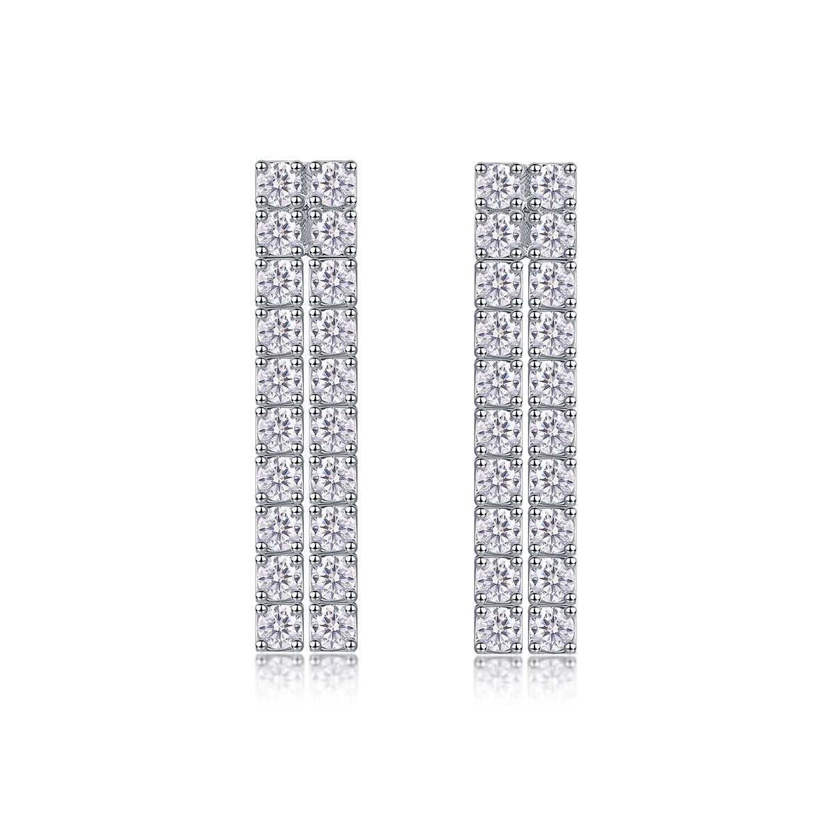Luxury Moissanite Tassel Earrings for Women High-end S925 Earrings