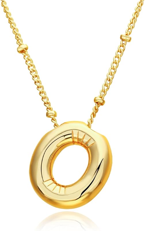 Christmas gifts&specials 18k Bubble Letter Necklace Gold for Women, Rhinestone Bubble Balloon Initial Necklace for Her, Charm Puff Letter Name Pendant Chunky Alphabet necklace