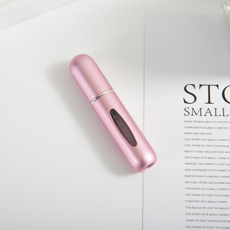 5ml refillable perfume atomizer travel, portable mini pocket Perfume Atomizer for travel accessories tin canister Organizer Bottle