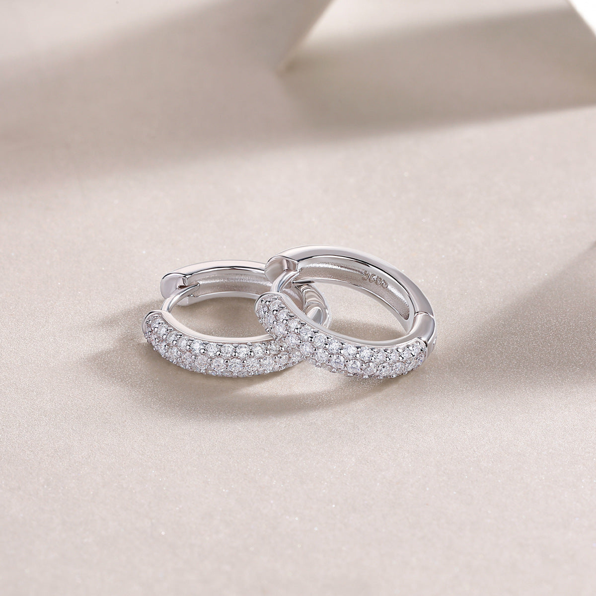 S925 Corner Star Earrings Moissanite Ear Ring