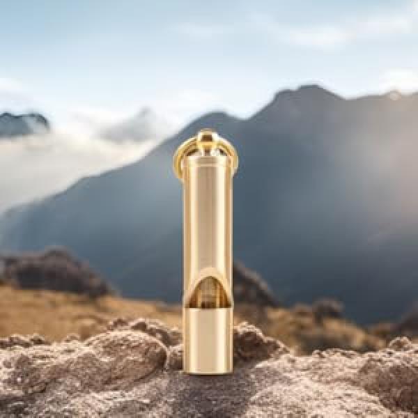 Loudest Brass Whistle Best Premium Emergency Whistle 125db+ One Piece Outdoor Survival Whistle On Key-Chain or Hang Around Your Neck and Carry it Anywhere!