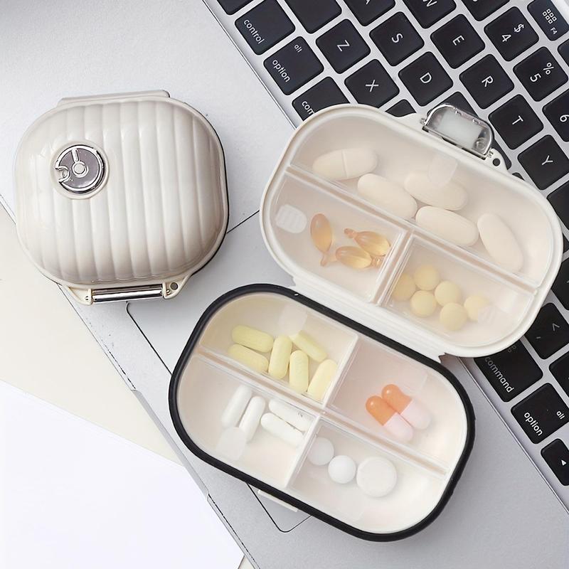 Portable Pill Storage Box, 1 Count Travel Multi-grid Pill Organizer, Mini Jewelry Storage Box, Medicine Box Storage Organizer, Summer for Gift