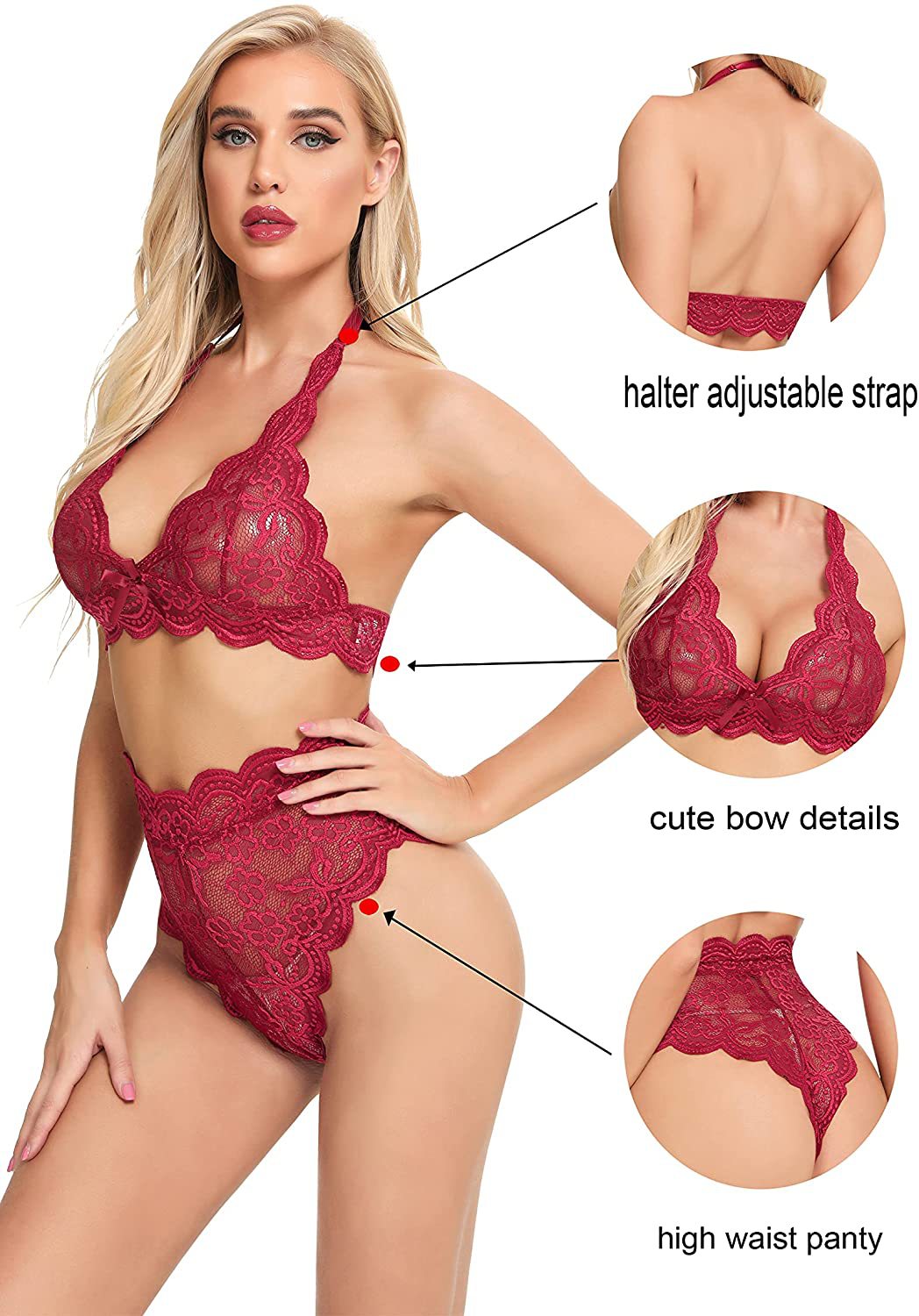 New Arrival Plus Size Sexy Lingerie Set - Separate Style with Lace, Perfect for a Passionate Night - New Arrival