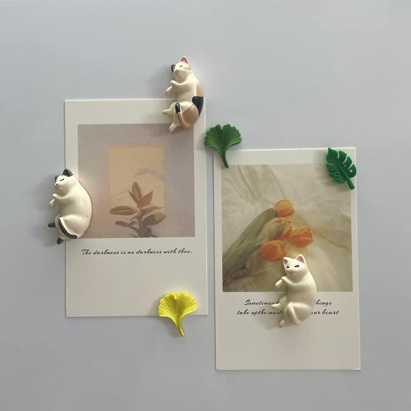Cute 6 Pack Fun Cat Refrigerator Magnets Office Magnet Cute Magnets for Fridge 3D Cat Refrigerator Magnet Set 6 Pack,Decoration for Kitchen,House,Office,Whiteboard the original paige poster
