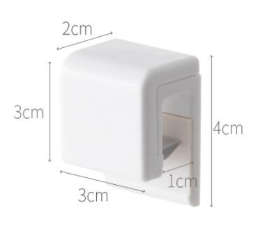 5pcs Toothpaste Holder Punch-Free Wall-Mounted Facial Cleanser Bathroom Storage Rack Wall Skincare Storage Hanging Clip Organiser Hangable
