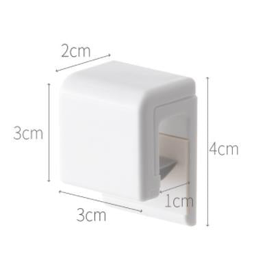 5pcs Toothpaste Holder Punch-Free Wall-Mounted Facial Cleanser Bathroom Storage Rack Wall Skincare Storage Hanging Clip Organiser Hangable
