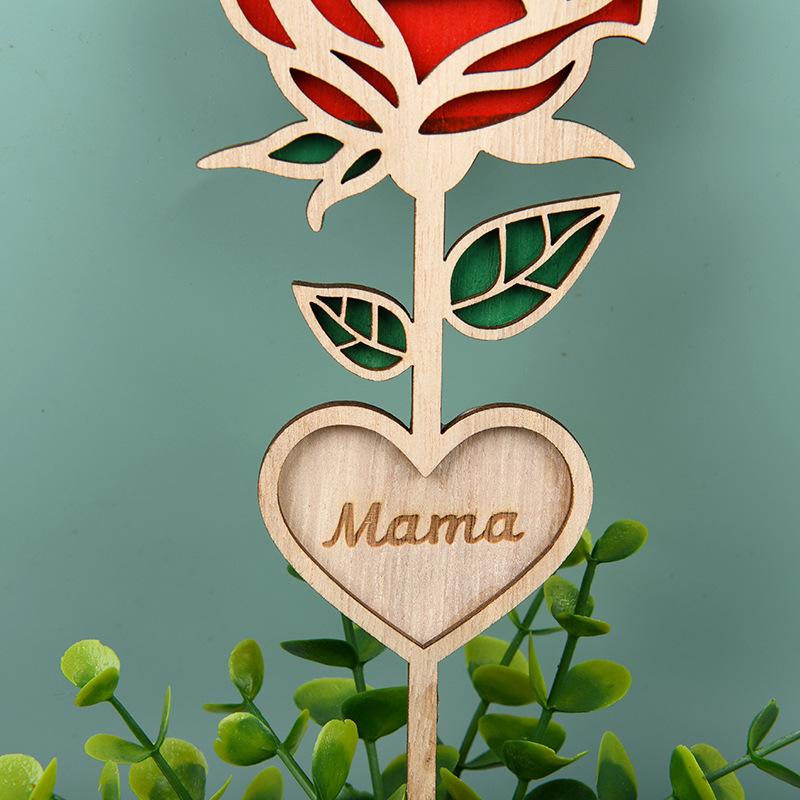 Creative New Wood Mama Roses Wood Roses Wood Mother's Day Gifts Wood Crafts