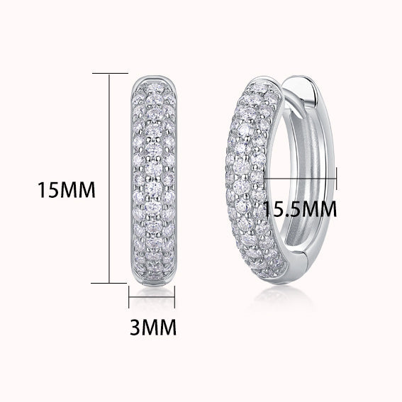 S925 Corner Star Earrings Moissanite Ear Ring