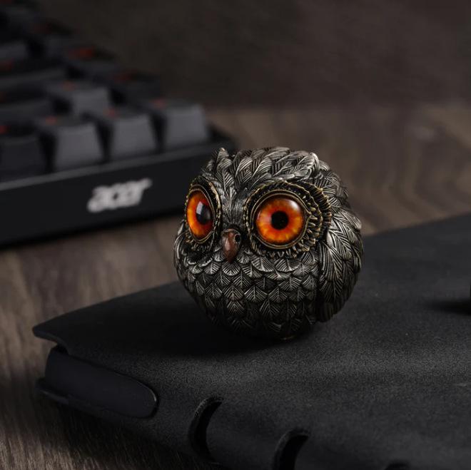 Owl Beads Pendant Owl Home Decoration Resin Craft Ornament