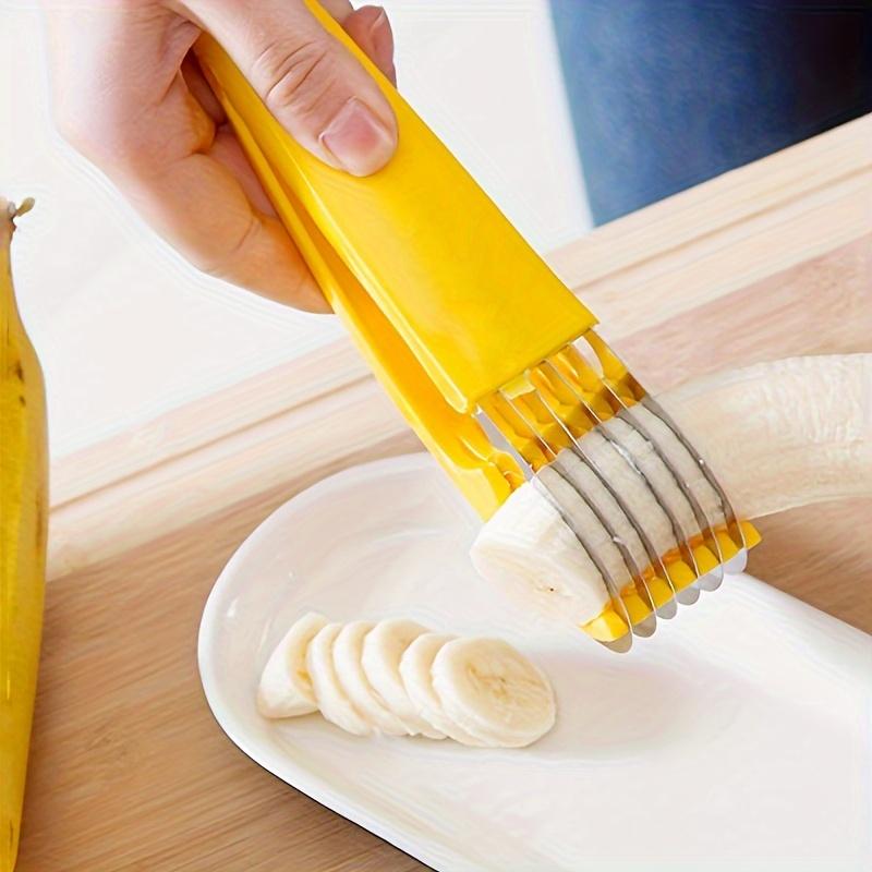 Stainless Steel Banana and Cucumber Slicer-Perfect for Barbecue and Outdoor Cooking, Food Safe Kitchen Gadgets