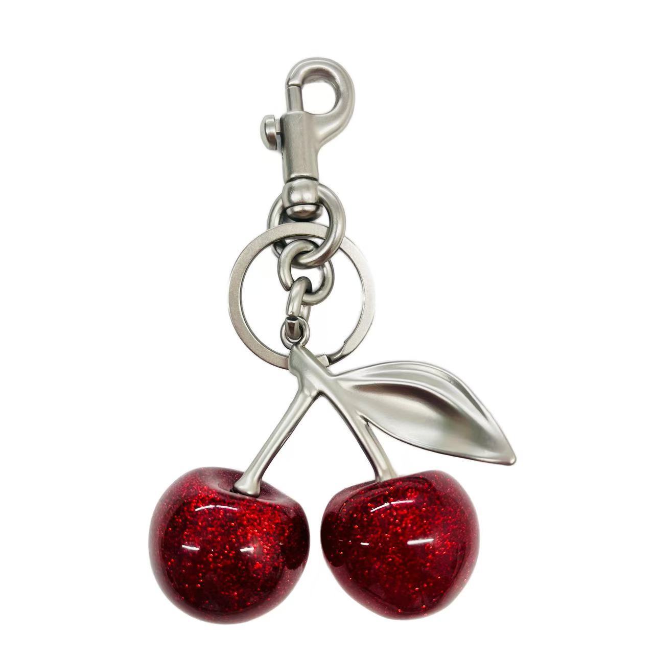 Cute Cherry Design Keychain, Fashionable Alloy Keychain for Women & Girls, Trendy All-match & Exquisite Keychain for Birthday Gift