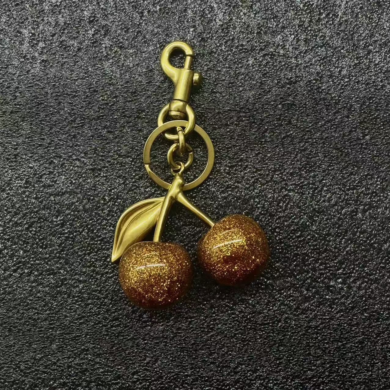 Cute Cherry Design Keychain, Fashionable Alloy Keychain for Women & Girls, Trendy All-match & Exquisite Keychain for Birthday Gift
