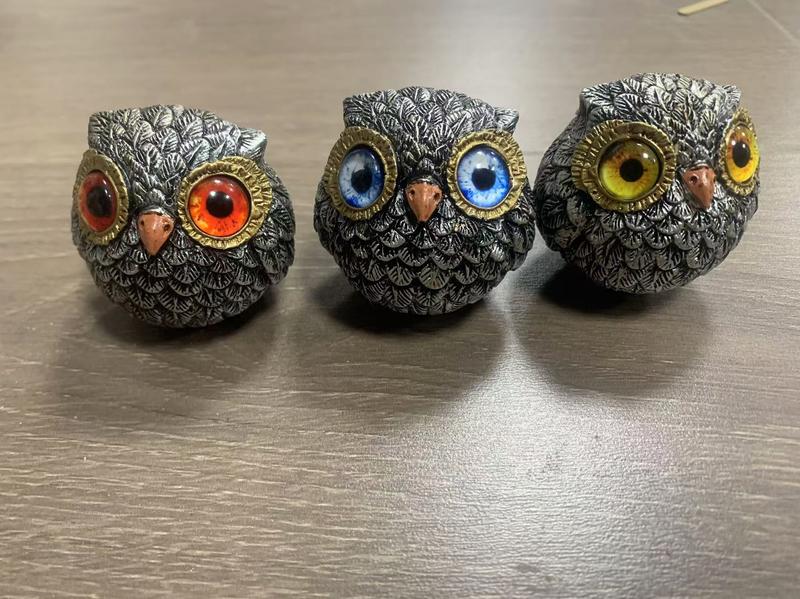 Owl Beads Pendant Owl Home Decoration Resin Craft Ornament