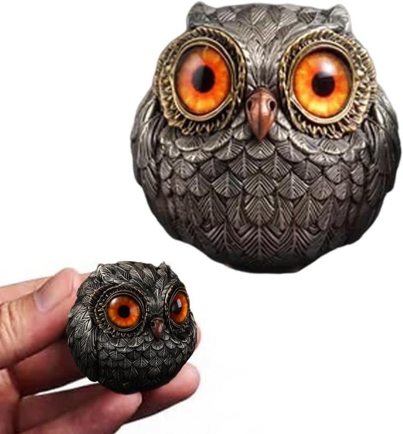 Owl Beads Pendant Owl Home Decoration Resin Craft Ornament