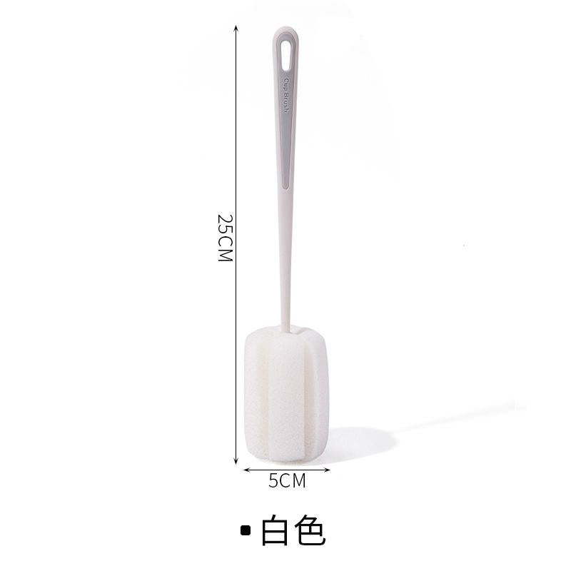 2pcs Cup brush, cup magic tool, water cup cleaning, long handle washing, bottle brush, no dead corners to remove tea stains, sponge small brush