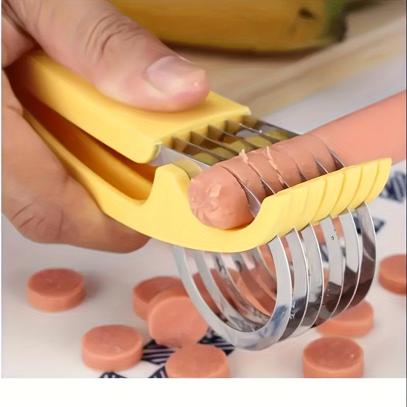 Stainless Steel Banana and Cucumber Slicer-Perfect for Barbecue and Outdoor Cooking, Food Safe Kitchen Gadgets