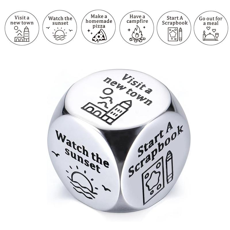 Anniversary for Him Her Date Night Ideas Dice Gifts for Boyfriend Girlfriend Wedding Gifts Couple Gifts 11th Anniversary Steel Gift for Wife Husband Birthday Valentines for Women Men