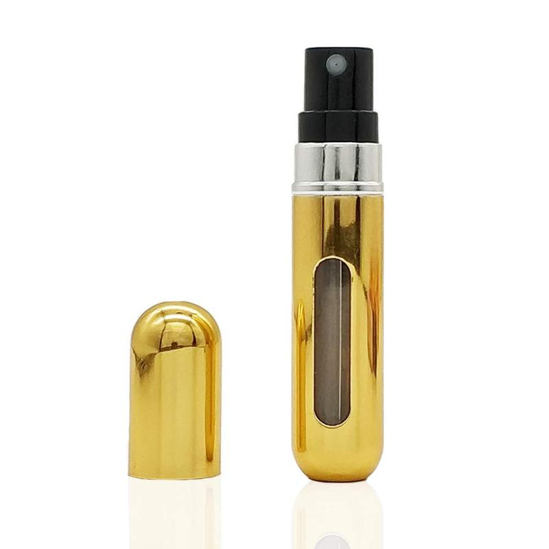 5ml refillable perfume atomizer travel, portable mini pocket Perfume Atomizer for travel accessories tin canister Organizer Bottle