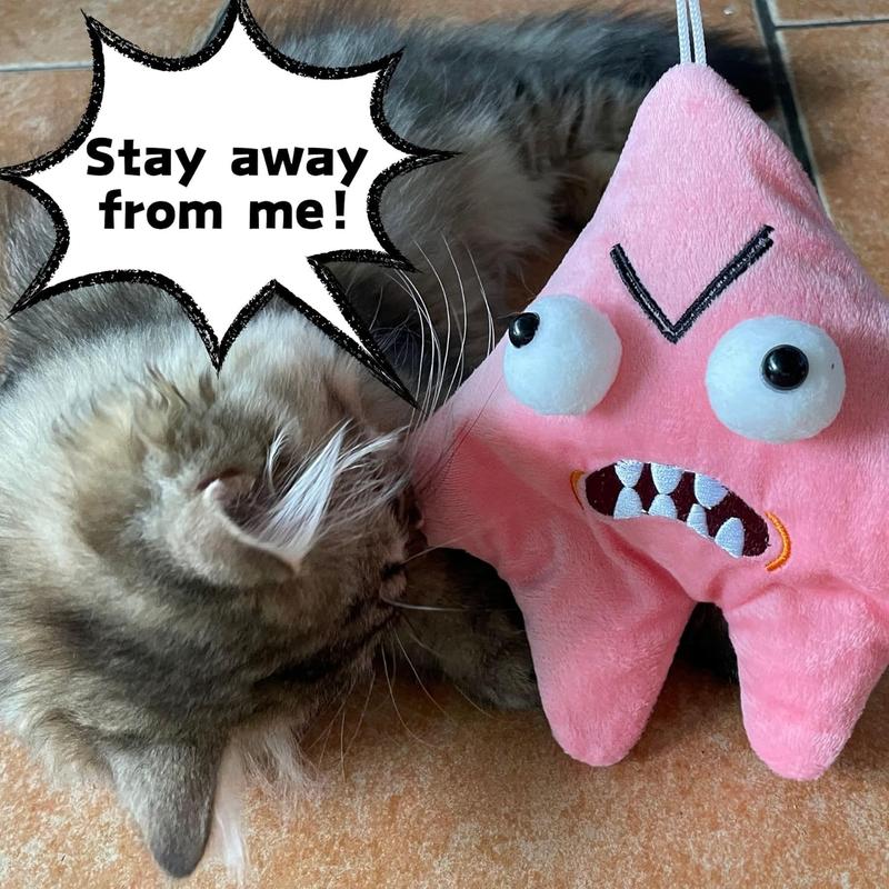 Angry Moving Jumping Star Plush Toy Schoolbag Doll Expression Star Plush Soft Kawaii Children Fun Trick Toy Gift , the original paige poster