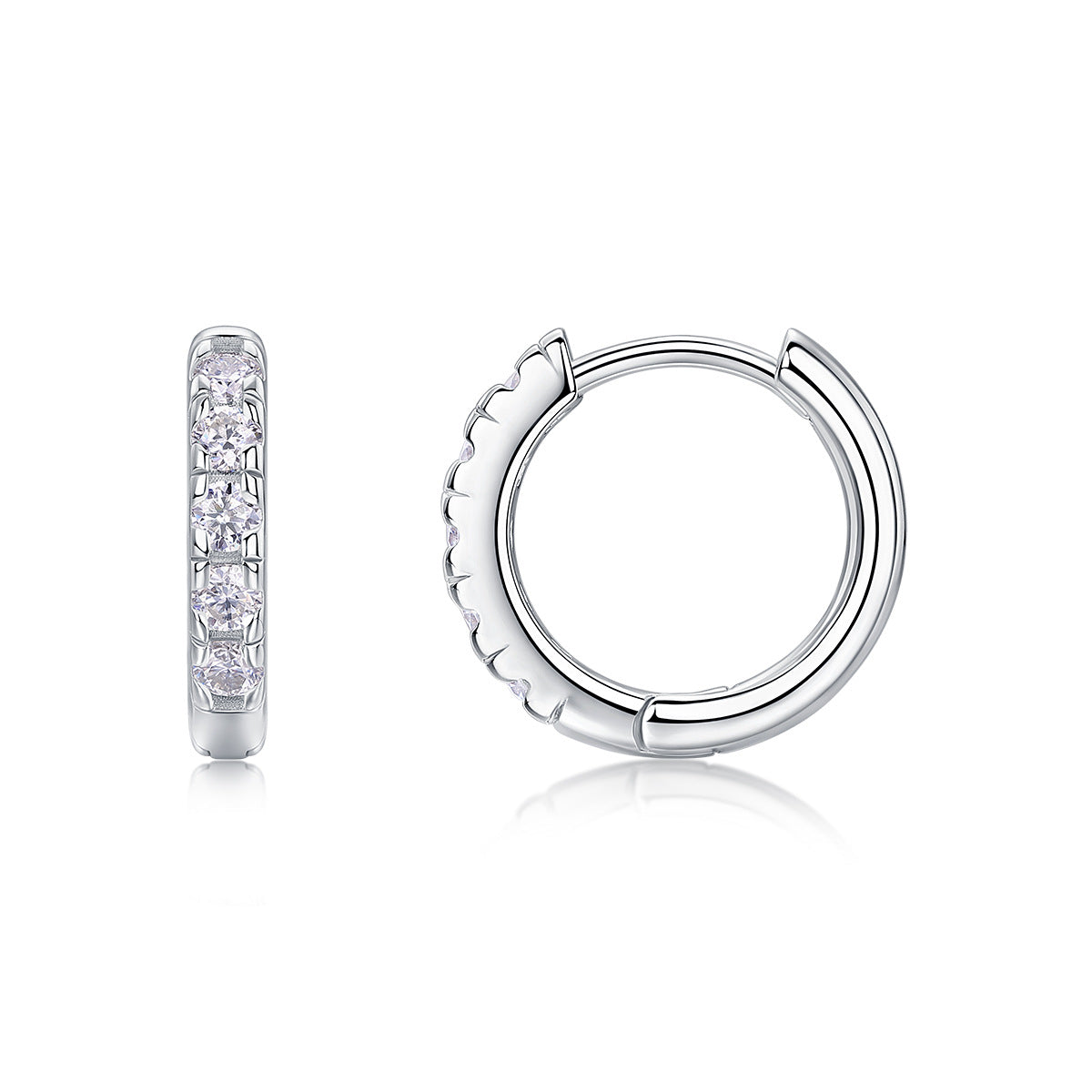 925 Silver Earrings Moissanite Ear Ring