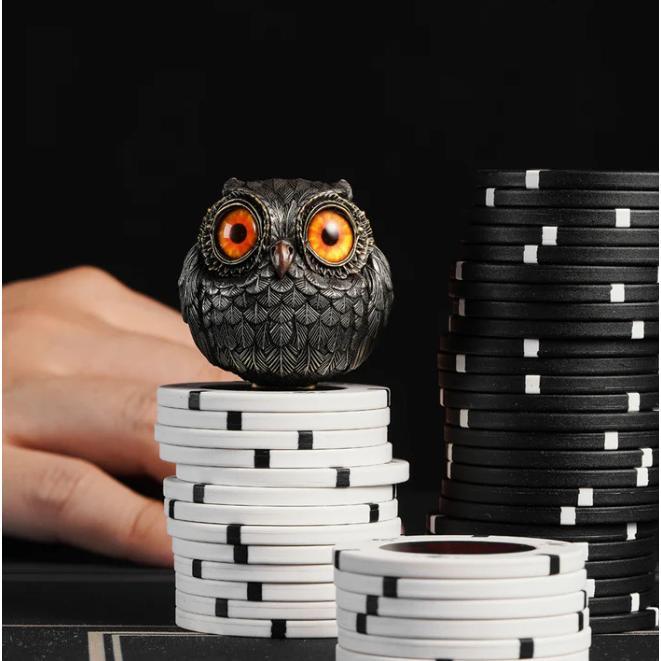 Owl Beads Pendant Owl Home Decoration Resin Craft Ornament