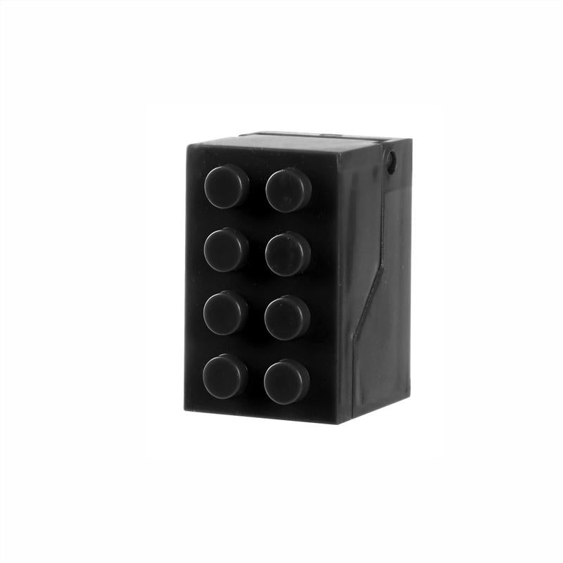 4PCs Building Blocks Shape Wall-Mounted Toothbrush Holder Bathroom Multifunctional U-Shaped Card Slot Toothbrush Draining Storage Rack