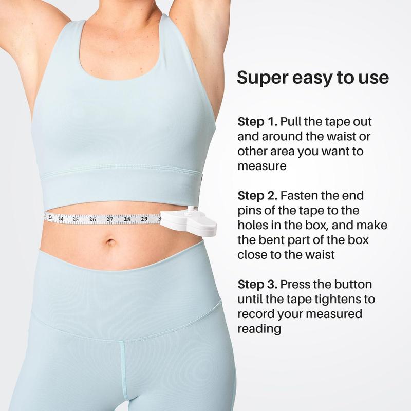 Retractable Body Tape Measure, Automatic Portable Body Measuring Tape, Household Measuring Tools for Waist, Hip, Arm, Birthday Gifts