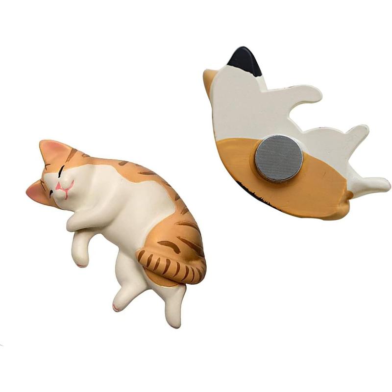 Cute 6 Pack Fun Cat Refrigerator Magnets Office Magnet Cute Magnets for Fridge 3D Cat Refrigerator Magnet Set 6 Pack,Decoration for Kitchen,House,Office,Whiteboard the original paige poster