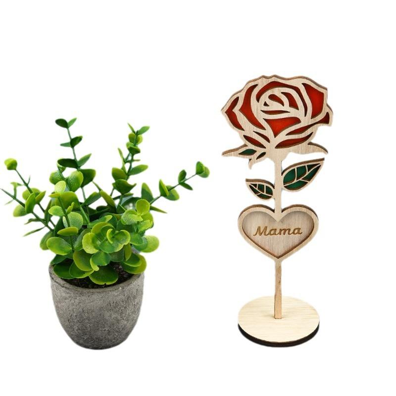 Creative New Wood Mama Roses Wood Roses Wood Mother's Day Gifts Wood Crafts