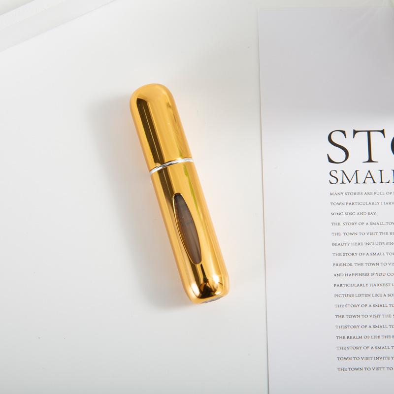 5ml refillable perfume atomizer travel, portable mini pocket Perfume Atomizer for travel accessories tin canister Organizer Bottle
