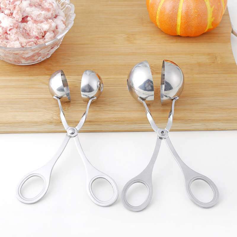 2pcs Stainless Steel Meatballs Maker TikTok Rice Ball Mold l Fried Pork Balls Household Tools Meatball Clip
