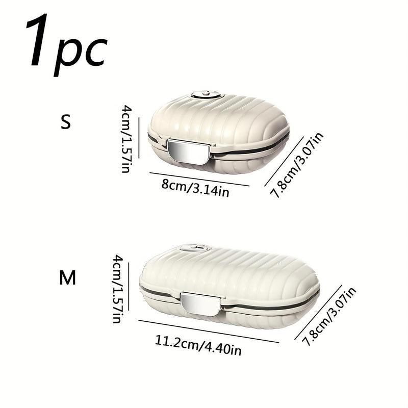Portable Pill Storage Box, 1 Count Travel Multi-grid Pill Organizer, Mini Jewelry Storage Box, Medicine Box Storage Organizer, Summer for Gift