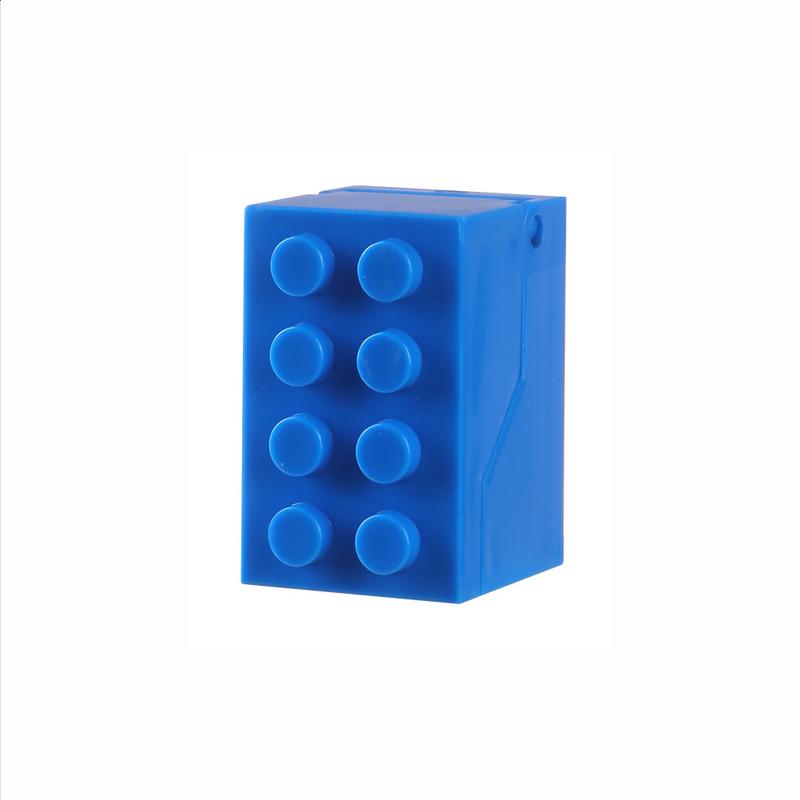 4PCs Building Blocks Shape Wall-Mounted Toothbrush Holder Bathroom Multifunctional U-Shaped Card Slot Toothbrush Draining Storage Rack